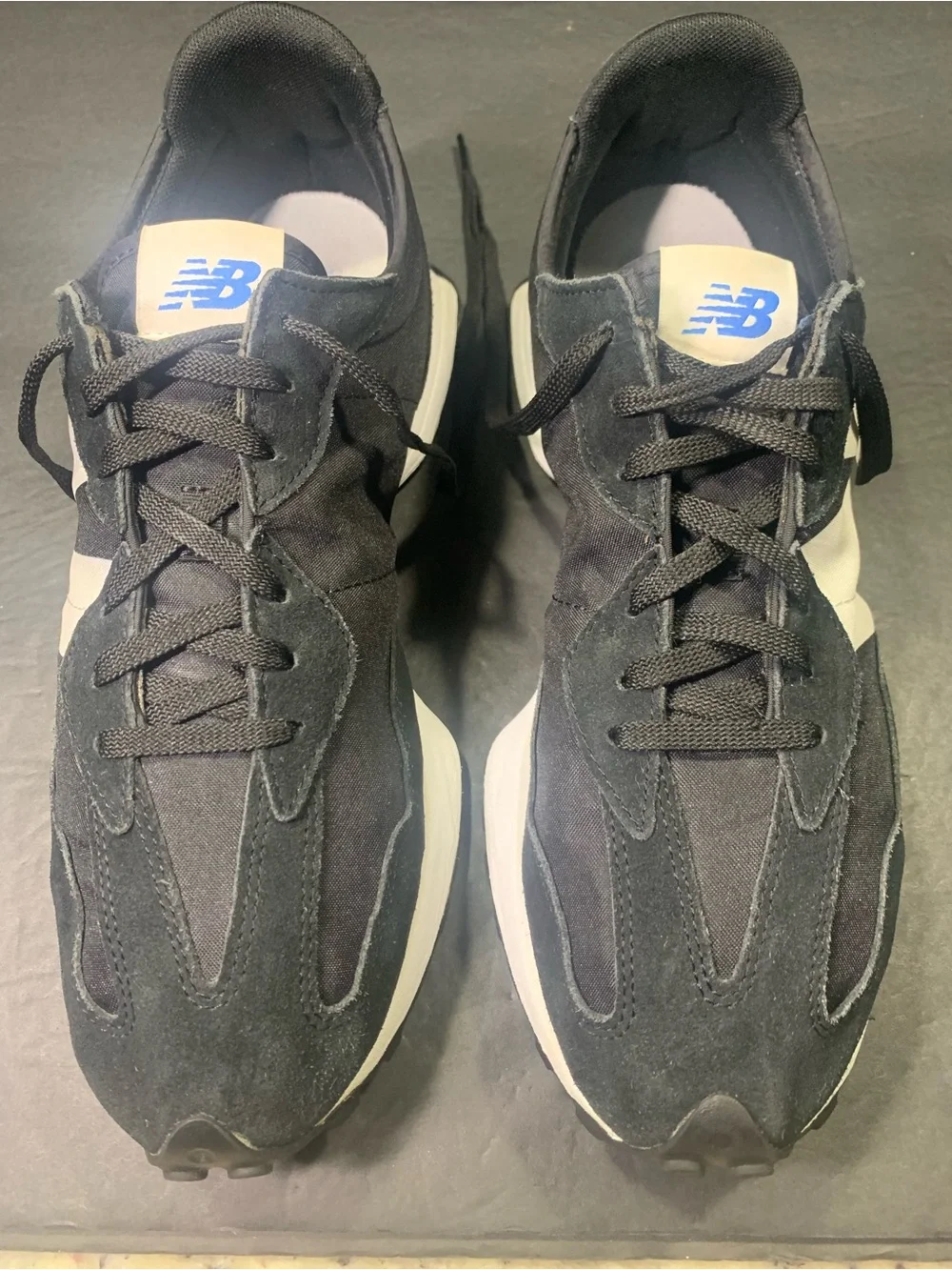 New Balance 327 Men’s Black White Sneakers Shoe Size-13